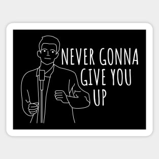 Never Gonna Give You Up Rick Roll Sticker